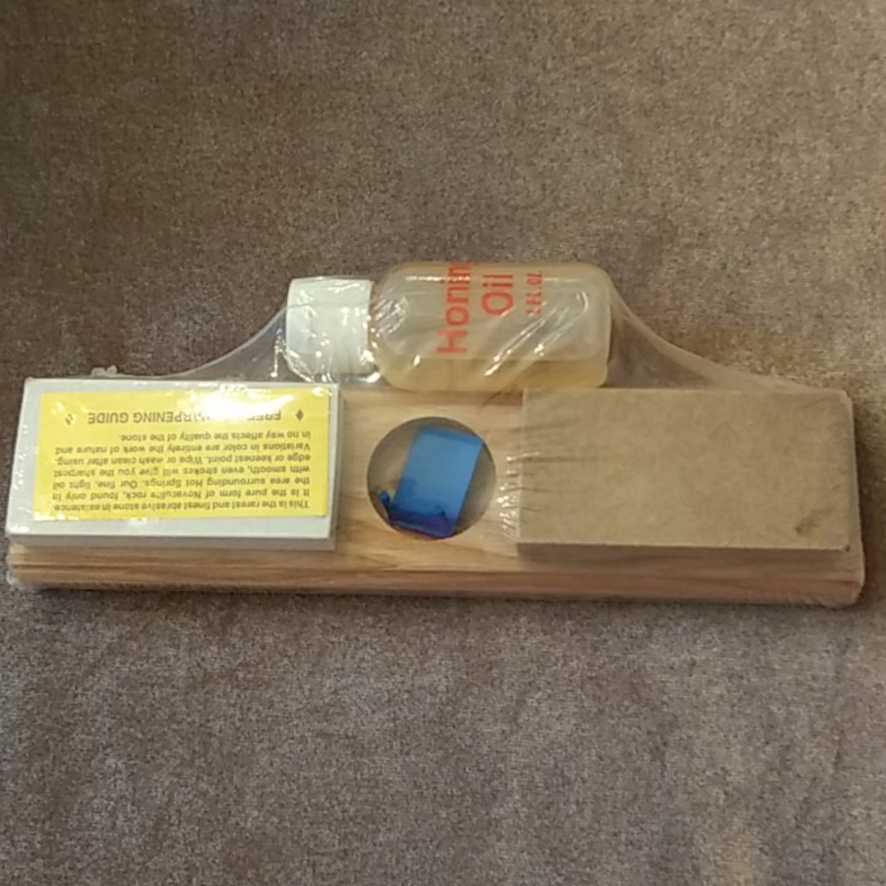 Arkansas Hard And Soft Stone With Honing Oil